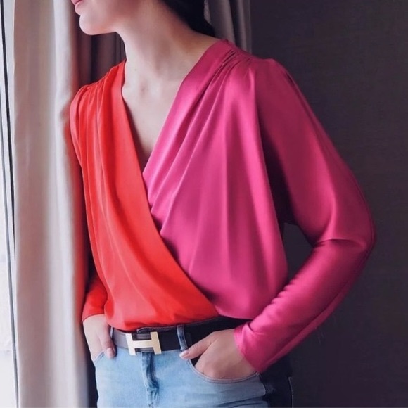 *24 HOUR SALE* The Sweetest Thing Red and Pink Colorblock Bodysuit - Picture 8 of 13